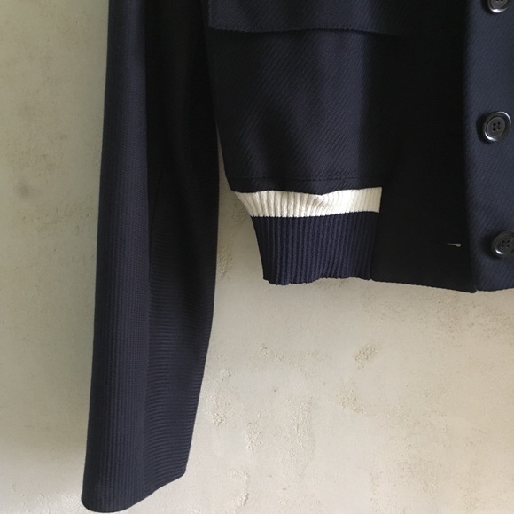 Victor Victoria navy varsity style jacket sz S - Picture 11 of 14